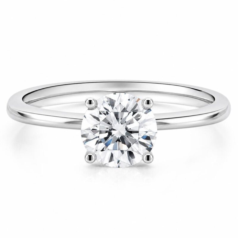 Diamond solitaire ring