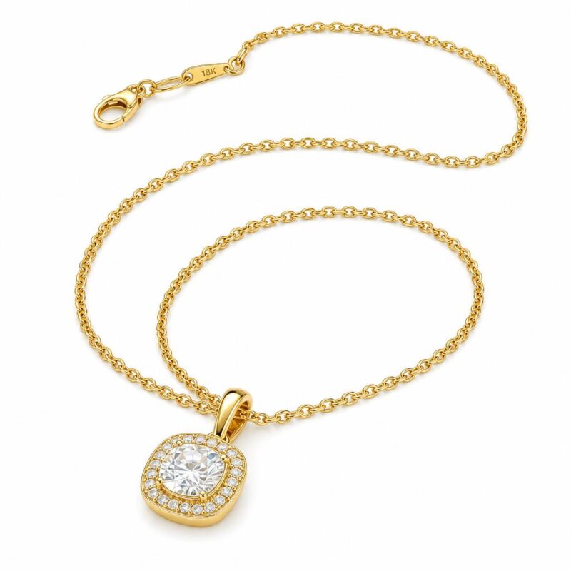 Gold chain necklace