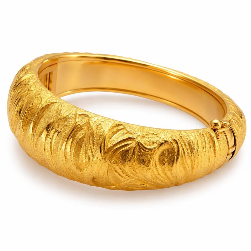 The Timeless Elegance of the Gold Emerald Ring: A Symbol of Luxurious Beauty and Meaning Gold bangle